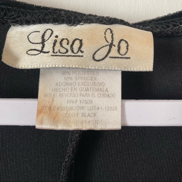 Vintage black velvet stretchy dress. Dark Gothic Witch vibes. Size 14 - Picture 5 of 6